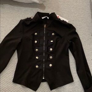 Black Victorian steampunk ringmaster jacket